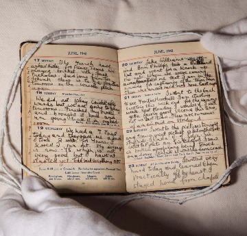 image of page from Burton diary