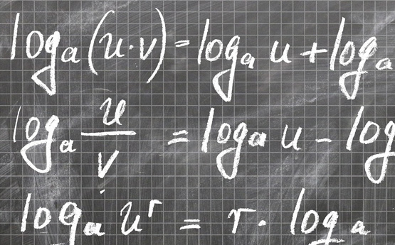 Equations on a chalk board