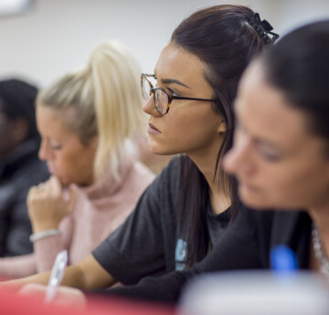 Image of students in a lecture 