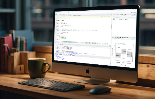 Meddalwedd R ar gyfrifiadur