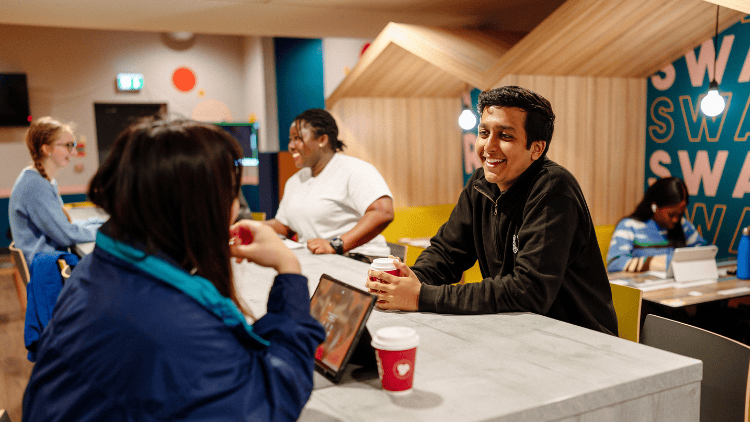 Students in the Hideaway